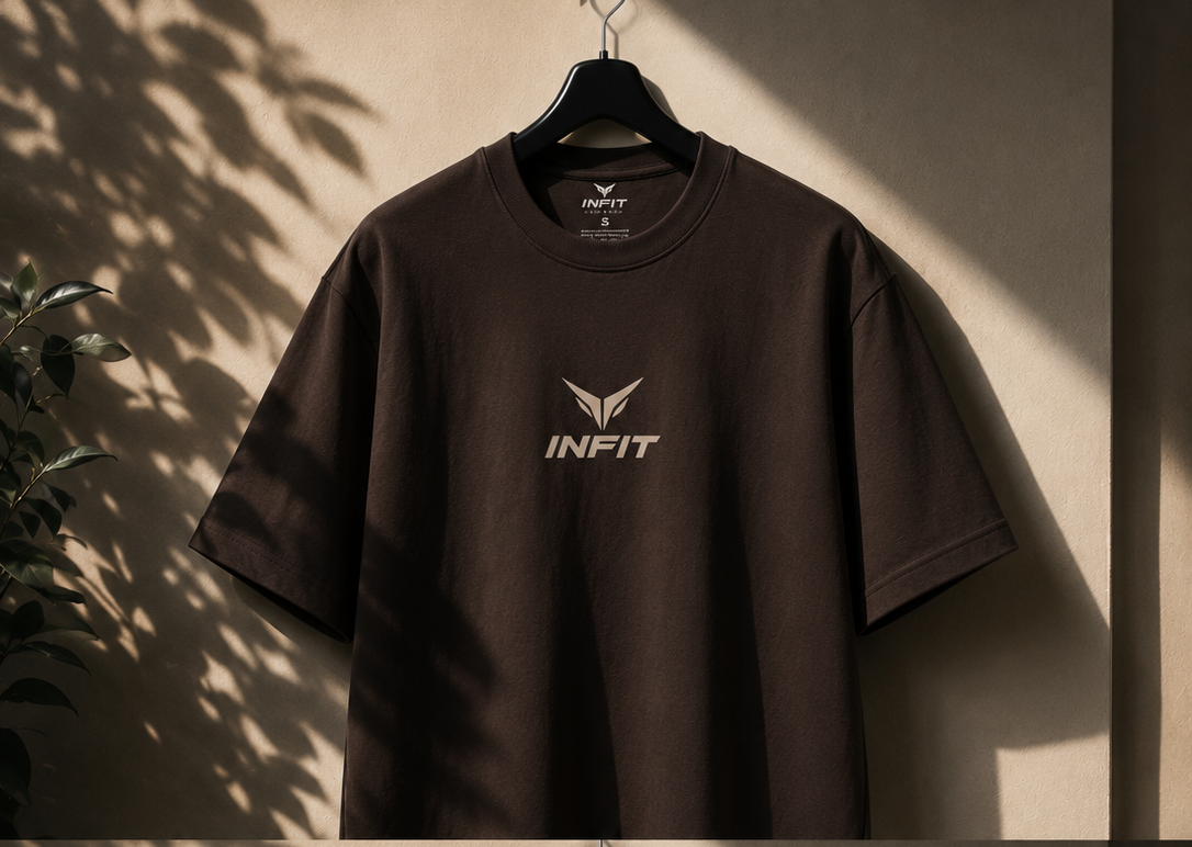 INFIT Core Performance T-Shirt – Dark Chocolate Brown