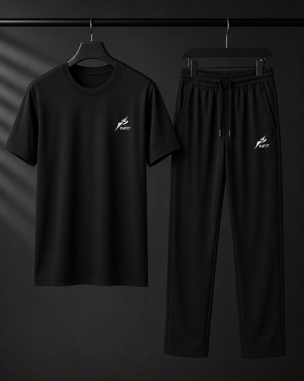 INFIT BLACK PRIMIUM TRACK SUIT TROUSER BAGGY