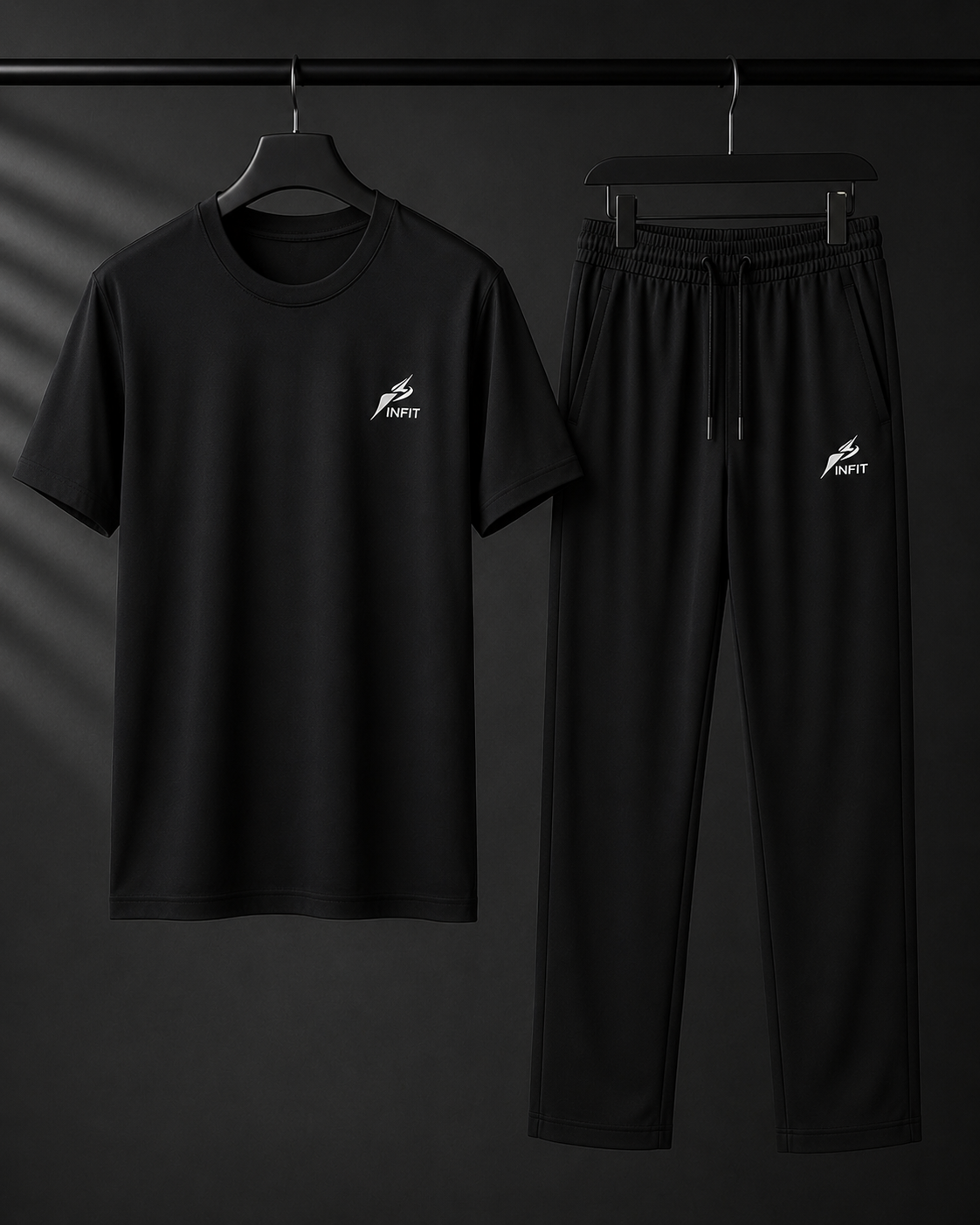 INFIT BLACK PRIMIUM TRACK SUIT TROUSER BAGGY