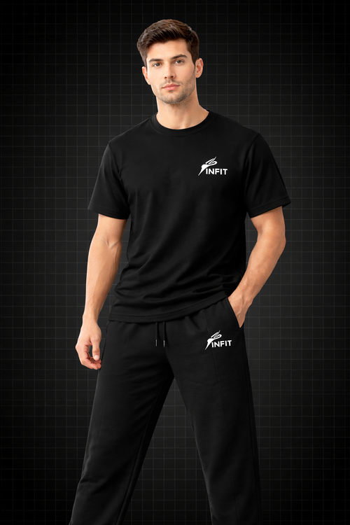 INFIT BLACK PRIMIUM TRACK SUIT TROUSER BAGGY