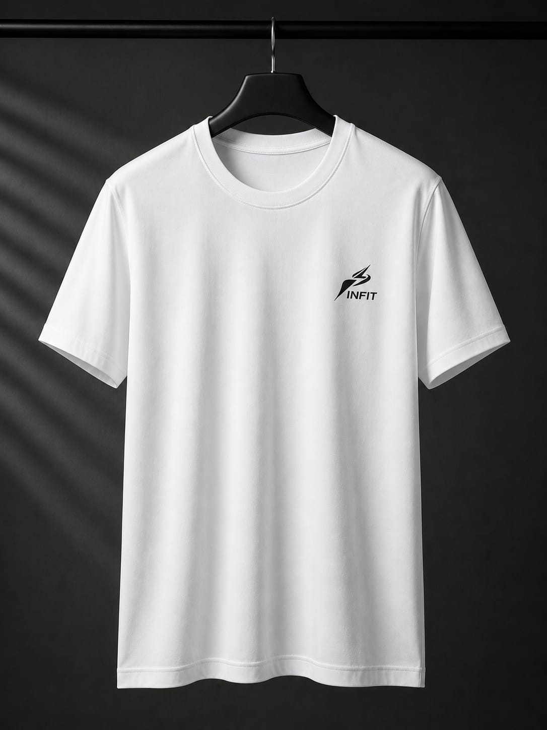 INFIT  White T-Shirt causal and for gym
